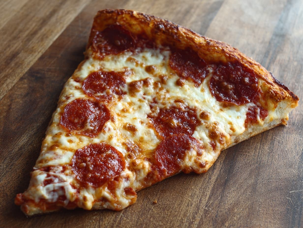 The iconic fold of NY Style Pizza